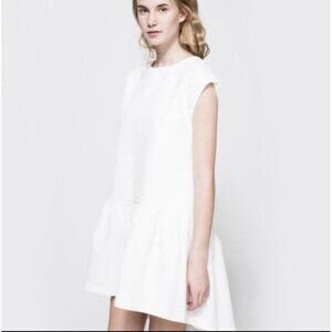 Farrow White Drop Waist Dress Size Small